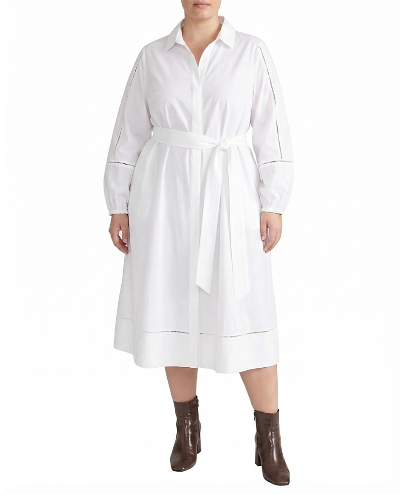 Universal Standard Women's Plus Claire Stretch Poplin Shirtdress