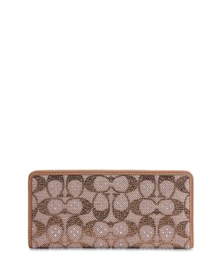 Essential Crystal Signature Jacquard Slim Wallet