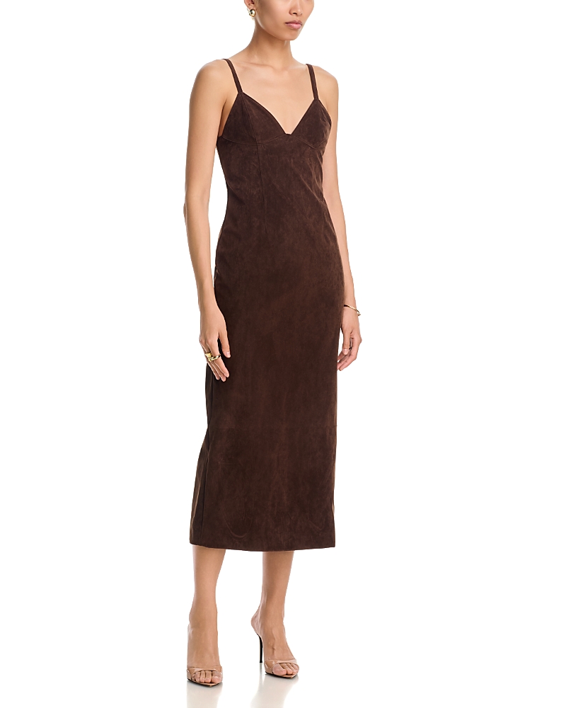 Bardot Estine Faux Suede Midi Dress