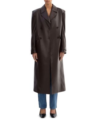 Lamarque Iolanthe Faux Leather Trench Coat