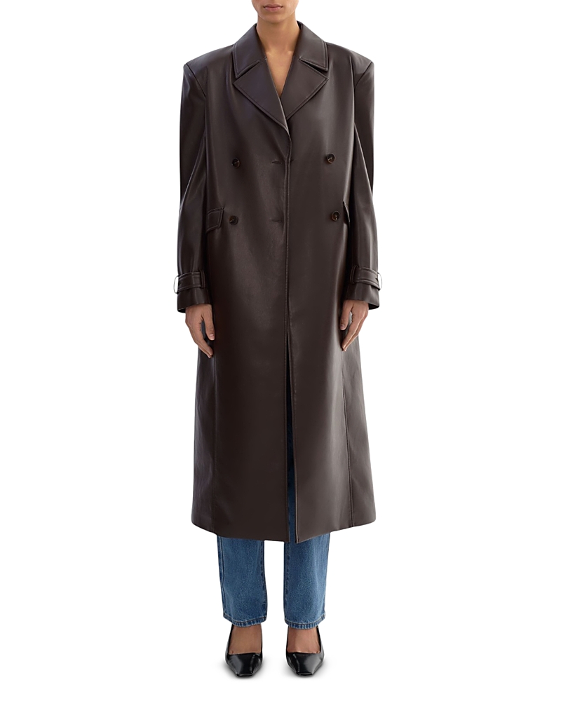 Lamarque Iolanthe Faux Leather Trench Coat