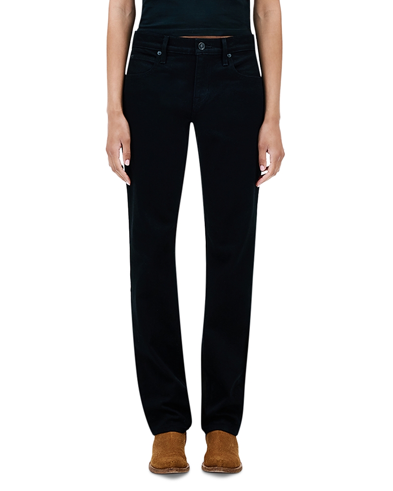 Slvrlake Naomi Mid Rise Slim Jeans in Jet Black