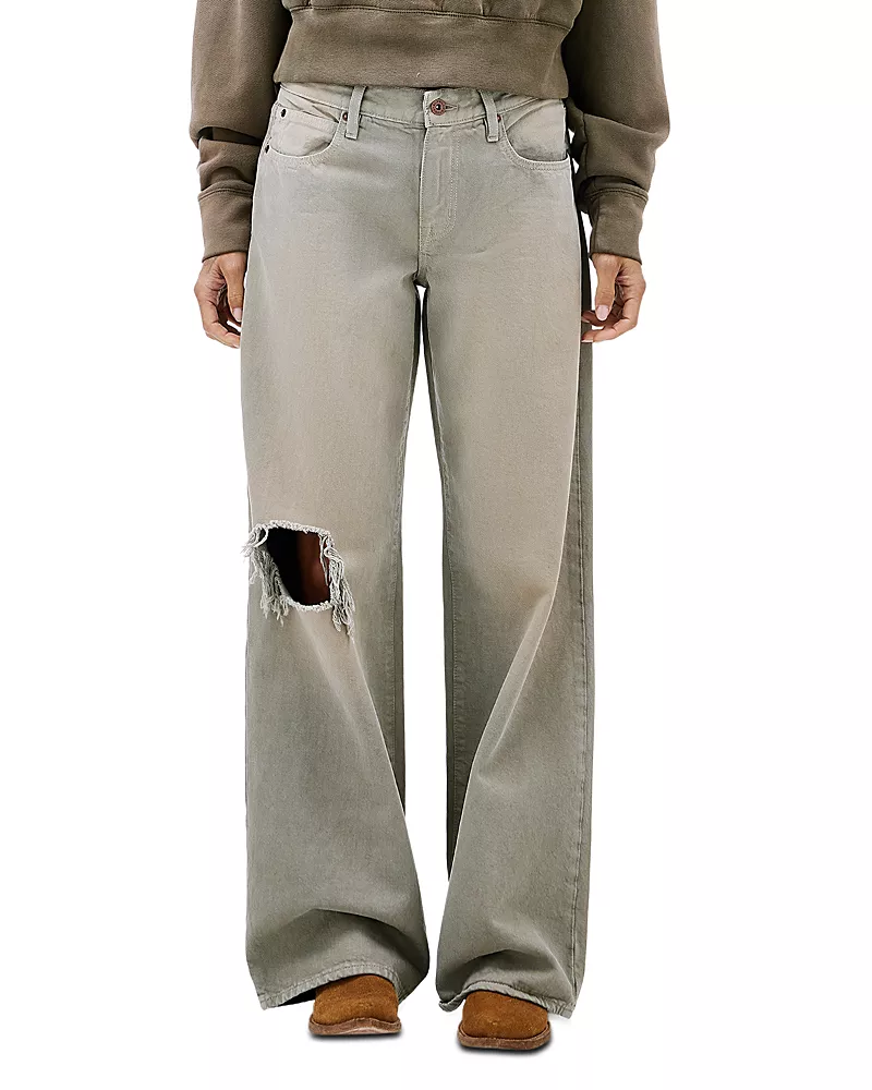 Slvrlake Mica High Rise Wide Leg Jeans in Lost Palms