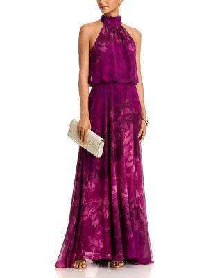 AQUA Chiffon Maxi Dress - Exclusive