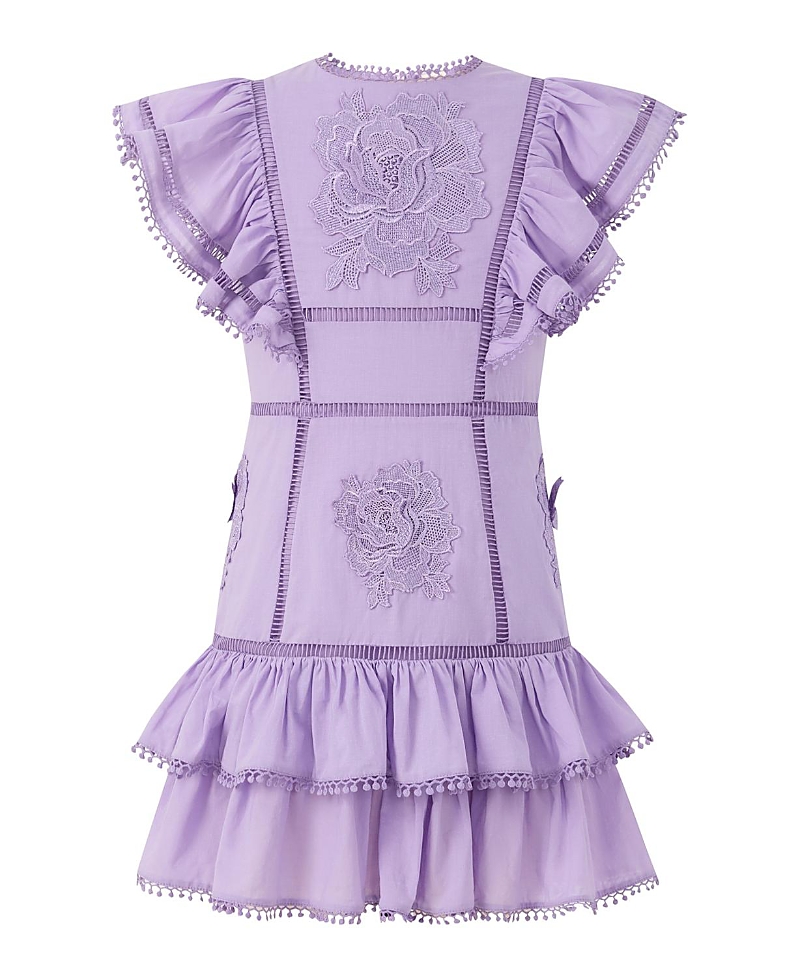 Marlo Kids Girls' Carolyn Frill Cotton Mini Dress - Little Kid, Big Kid