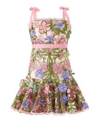  Girls' Bonnie Embroidered Mini Dress - Little Kid, Big Kid