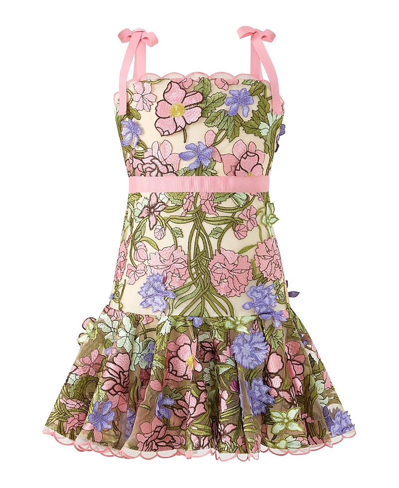 Marlo Kids Girls' Bonnie Embroidered Mini Dress - Little Kid, Big Kid