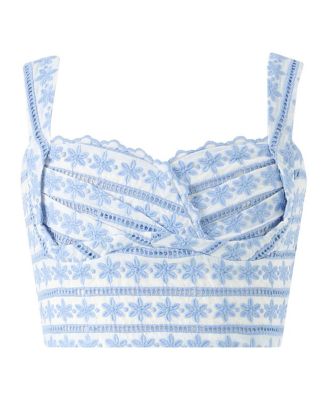  Girls' Odessa Frill Embroidered Top - Little Kid, Big Kid