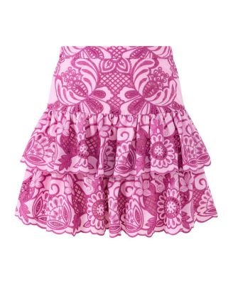 Girls' Alora Embroidered Frill Mini Skirt - Little Kid, Big Kid