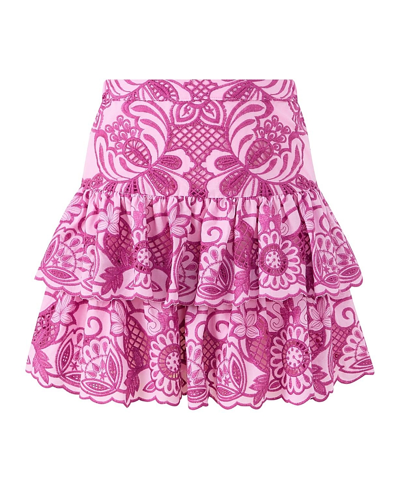 Marlo Kids Girls' Alora Embroidered Frill Mini Skirt - Little Kid, Big Kid