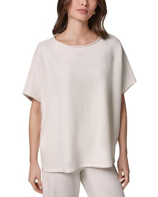 Luxe Cotton Dolman Sleeve Boat Neck Sweater