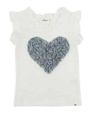 Girls' Dahlia Ruffle Heart Rebekah Top - Baby, Little Kid