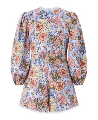 Girls' Iliana Sleeve Cotton Romper - Little Kid, Big Kid