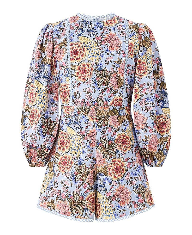 Marlo Kids Girls' Iliana Sleeve Cotton Romper - Little Kid, Big Kid