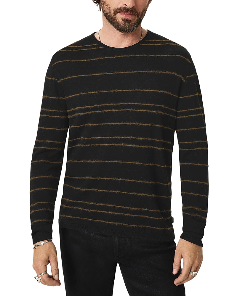 John Varvatos Everly Textured Stripe Sweater