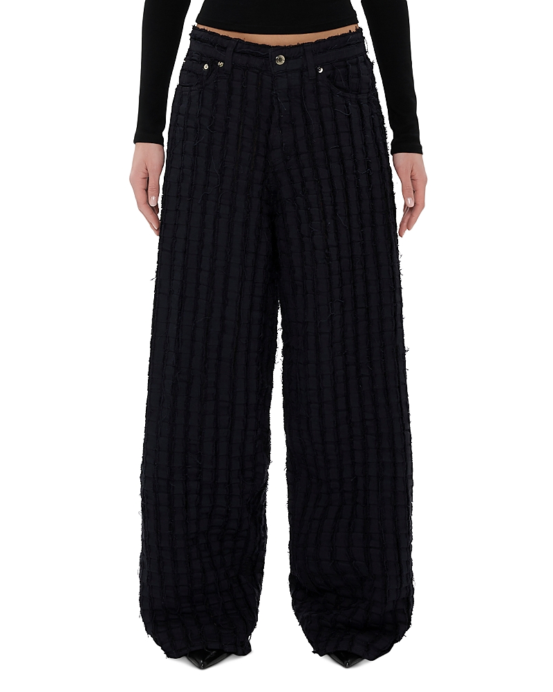 Haikure Bethany Mid Rise Wide Leg Jeans in Black