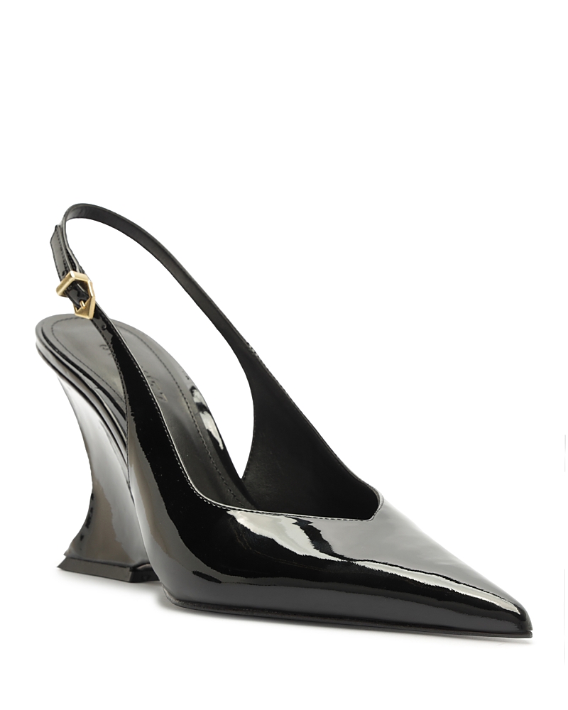 Schutz Women's Siena Patent Buckled Slingback Pumps