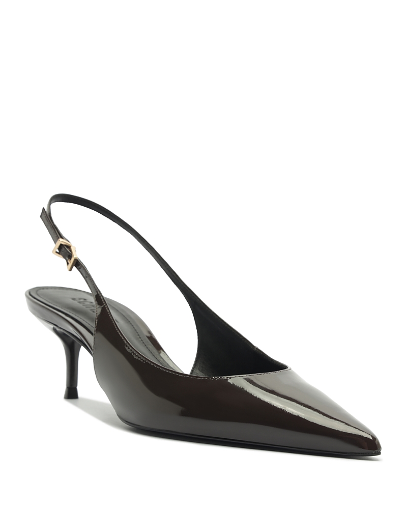 Schutz Women's Paola Patent Mid Pointed Pumps
