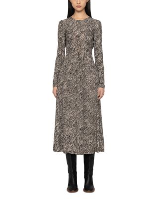 Charlize Printed Long Sleeve Dress
