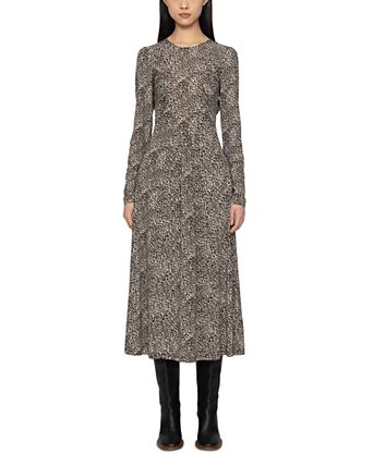 Charlize Printed Long Sleeve Dress