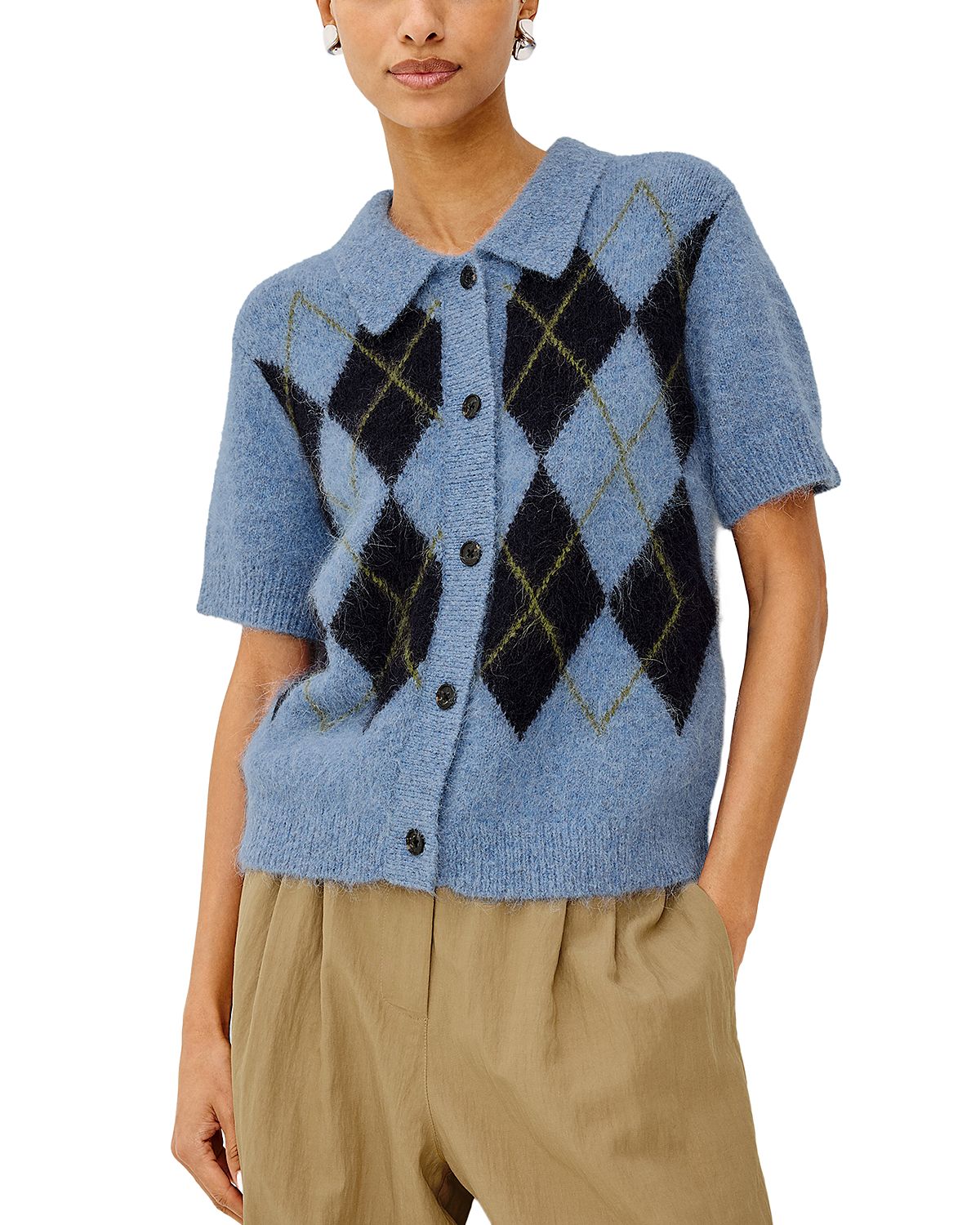 Rails Kelly Button Front Short Sleeve Cardigan