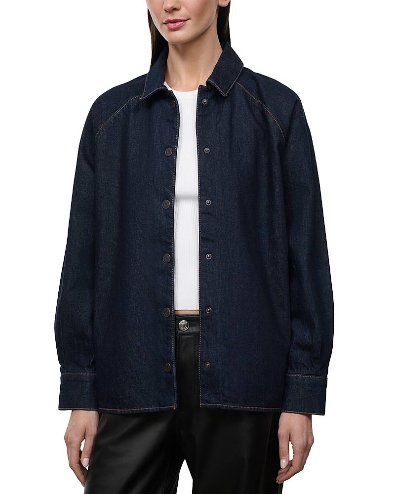 Staud Myles Denim Shirt Jacket