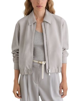 Lottie Suede Bomber Jacket