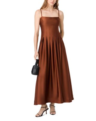 Slinky Satin Pleated Dress - thumbnail 5