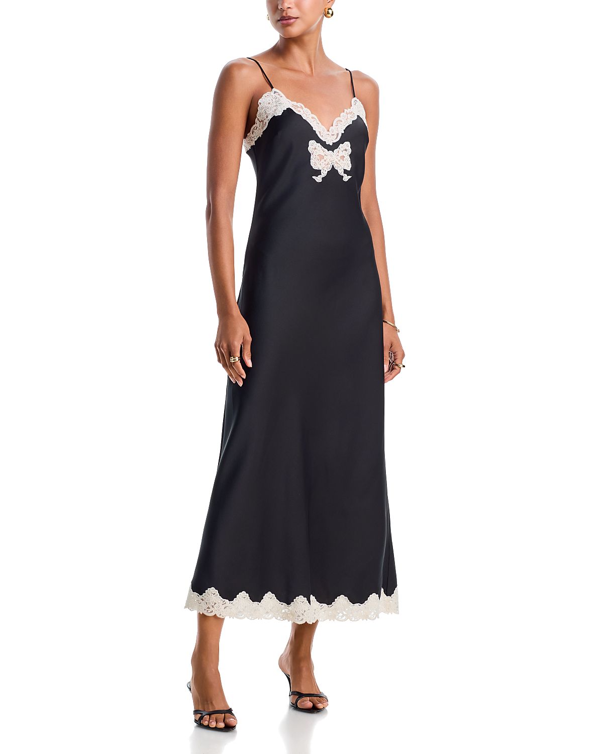 LoveShackFancy Lomira Slip Dress