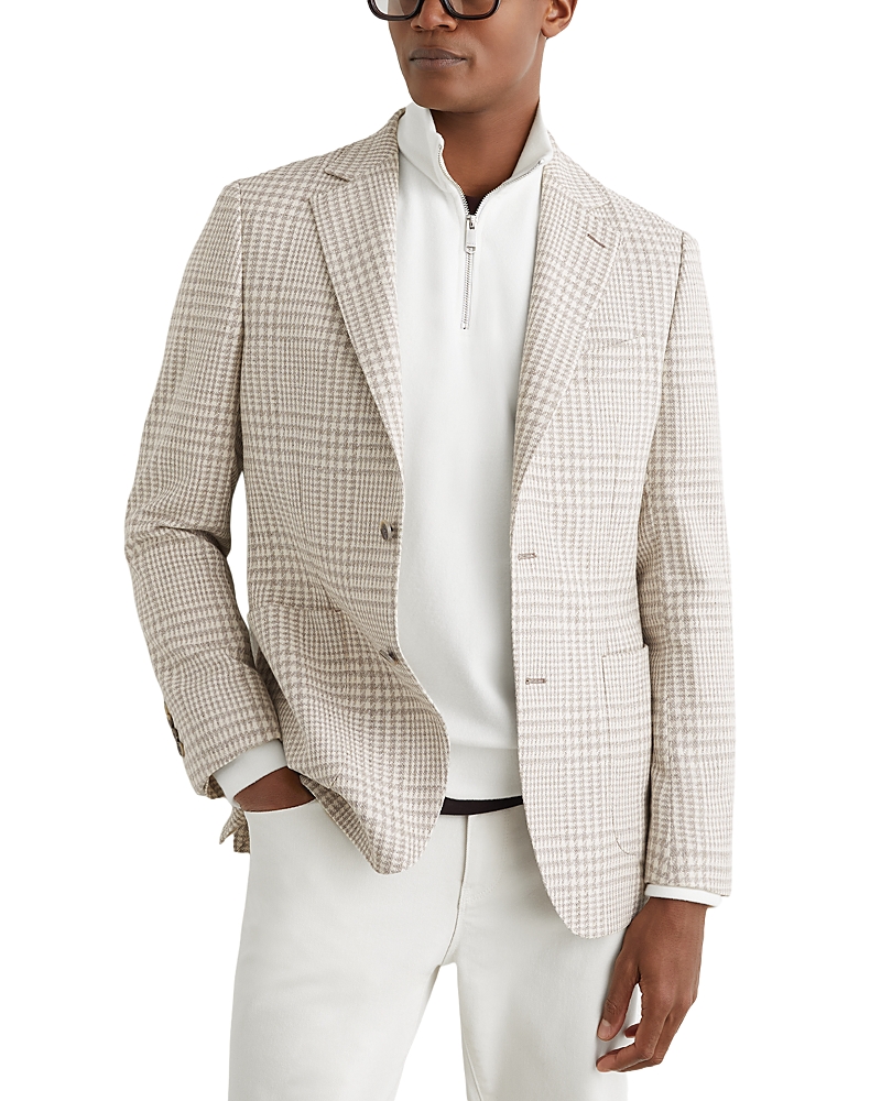 Reiss Bardo Cotton Wool Check Blazer