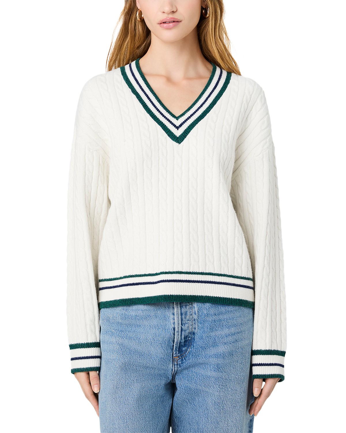Aleyna Knit V Neck Sweater