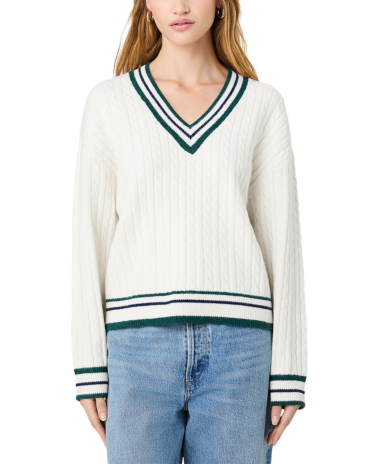 French Connection Aleyna Knit V Neck Sweater