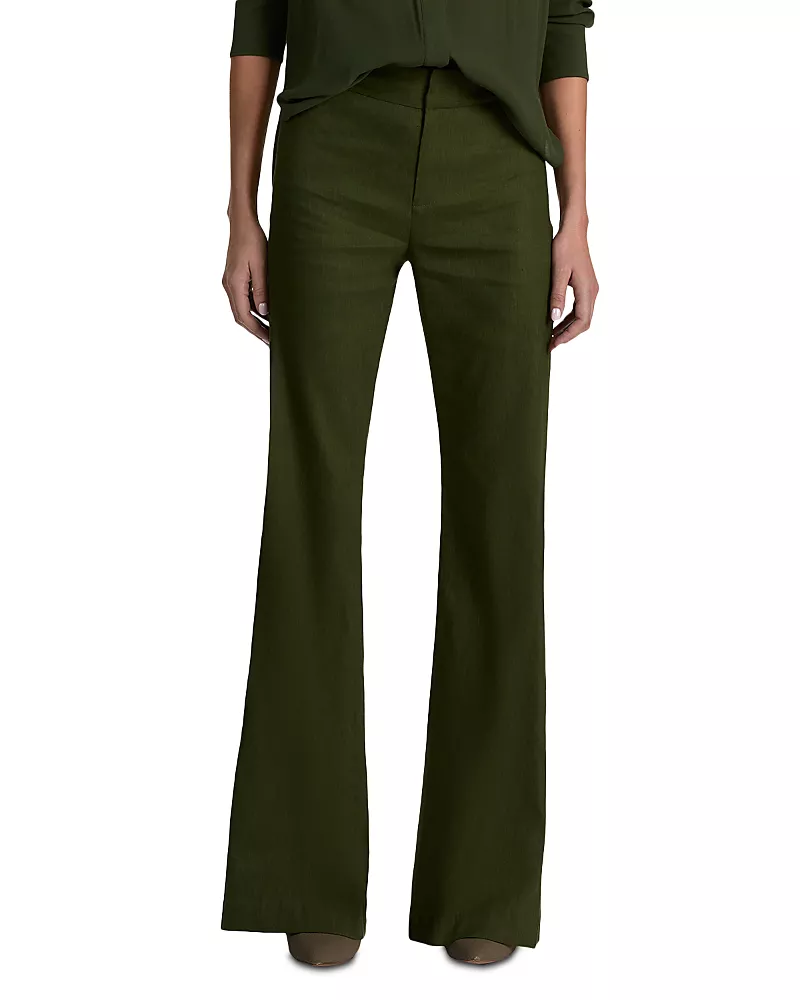 Alice and Olivia Andrew Mid Rise Bootcut Slim Pants