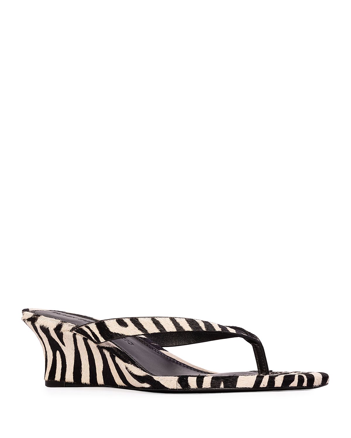 Black Suede Studio Women's Easy 50 Wedge Sandals