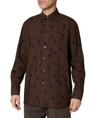 Dot Pattern Pocket Shirt