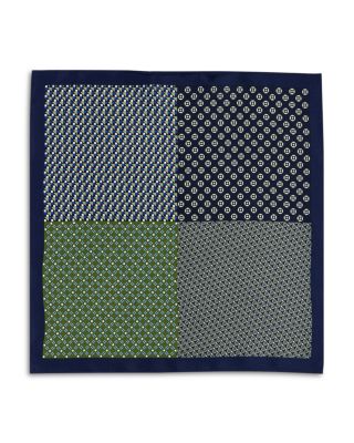 Geometric Quadrant Silk Pocket Square - Exclusive