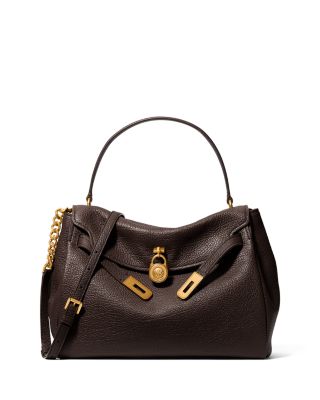 Hamilton Moderne Large Flap Leather Satchel