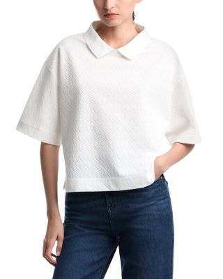 Chevron Jacquard Jersey Top