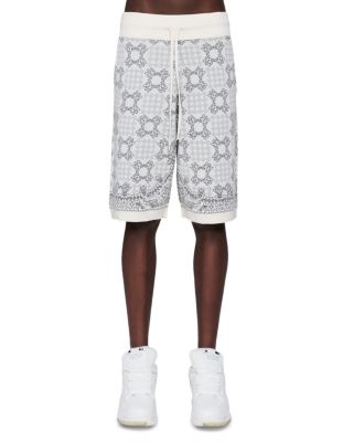 Check Pattern 10.25" Knit Drawstring Shorts