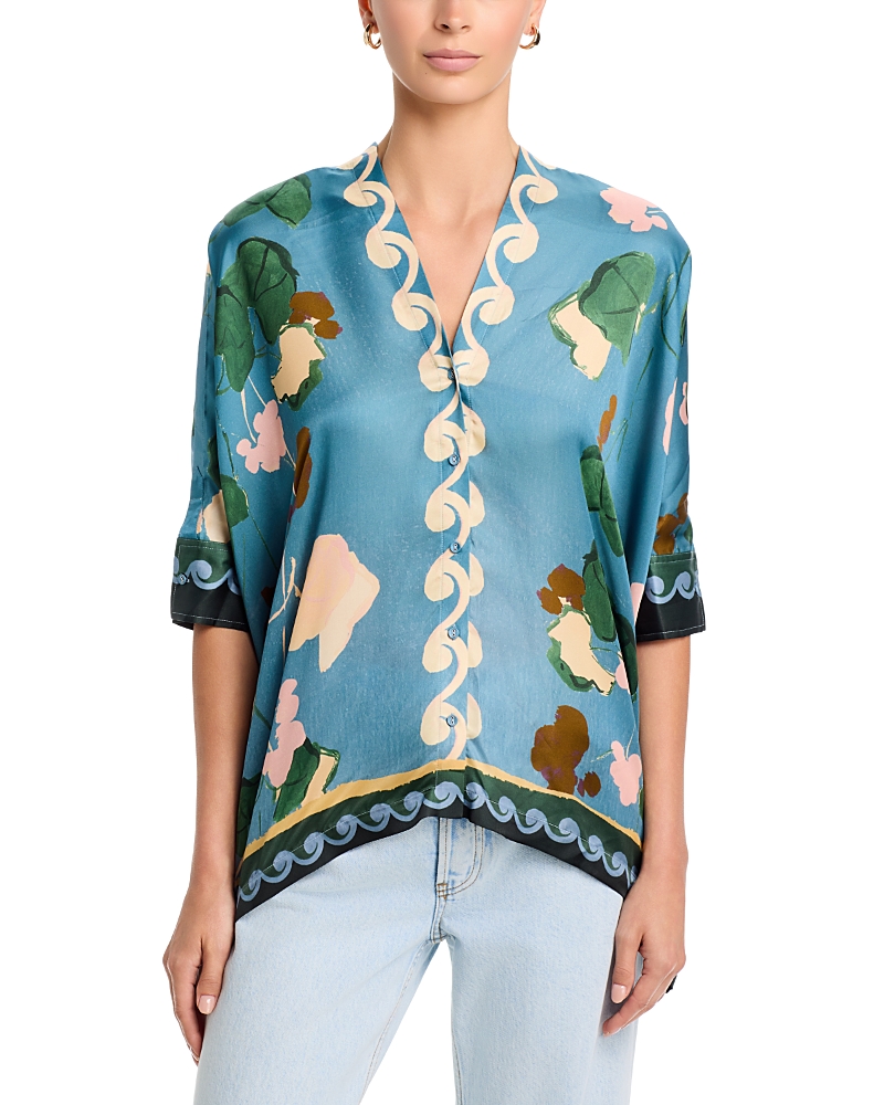 Johnny Was Fatima V Neck Blouse