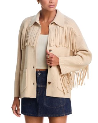 The Western Fringe Sweater Jacket
