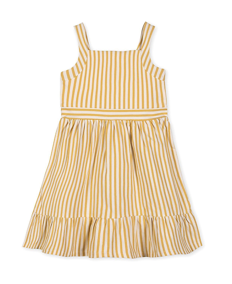 Hope & Henry Girls' Organic Knit Tank Sundress with Flounce - Little Kid, Big Kid