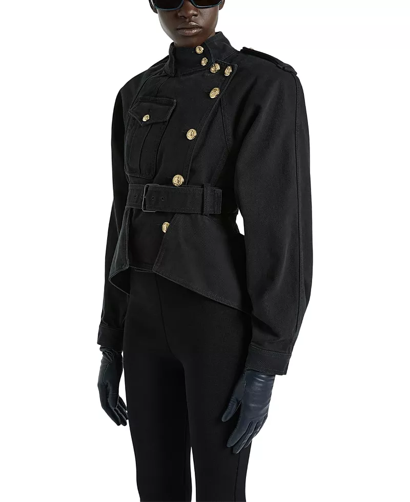 Balmain Denim Peplum Jacket