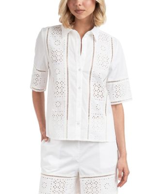  Women's Lace Inset Shirt