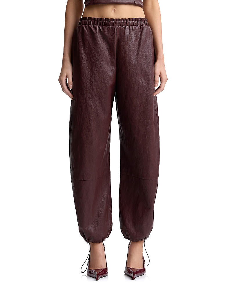 Avec Les Filles Faux Leather Balloon Pants
