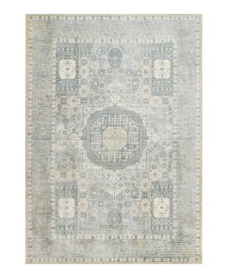Momeni Estelle ESTELEST-5BLU Area Rug, 5' x 8'