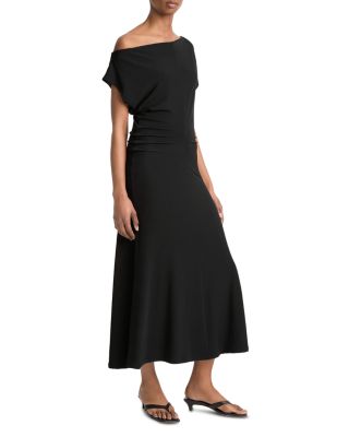 Matte Jersey Off-the-Shoulder Midi Dress - thumbnail 4
