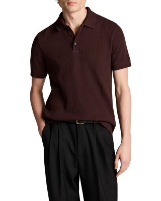 Vince Variegated Texture Polo Shirt