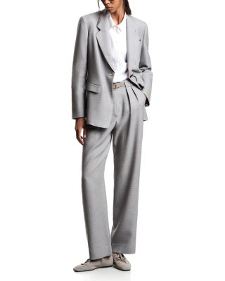 Pied De Poule Checkered Blazer