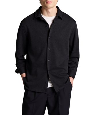 Herringbone Cotton Blend Shirt